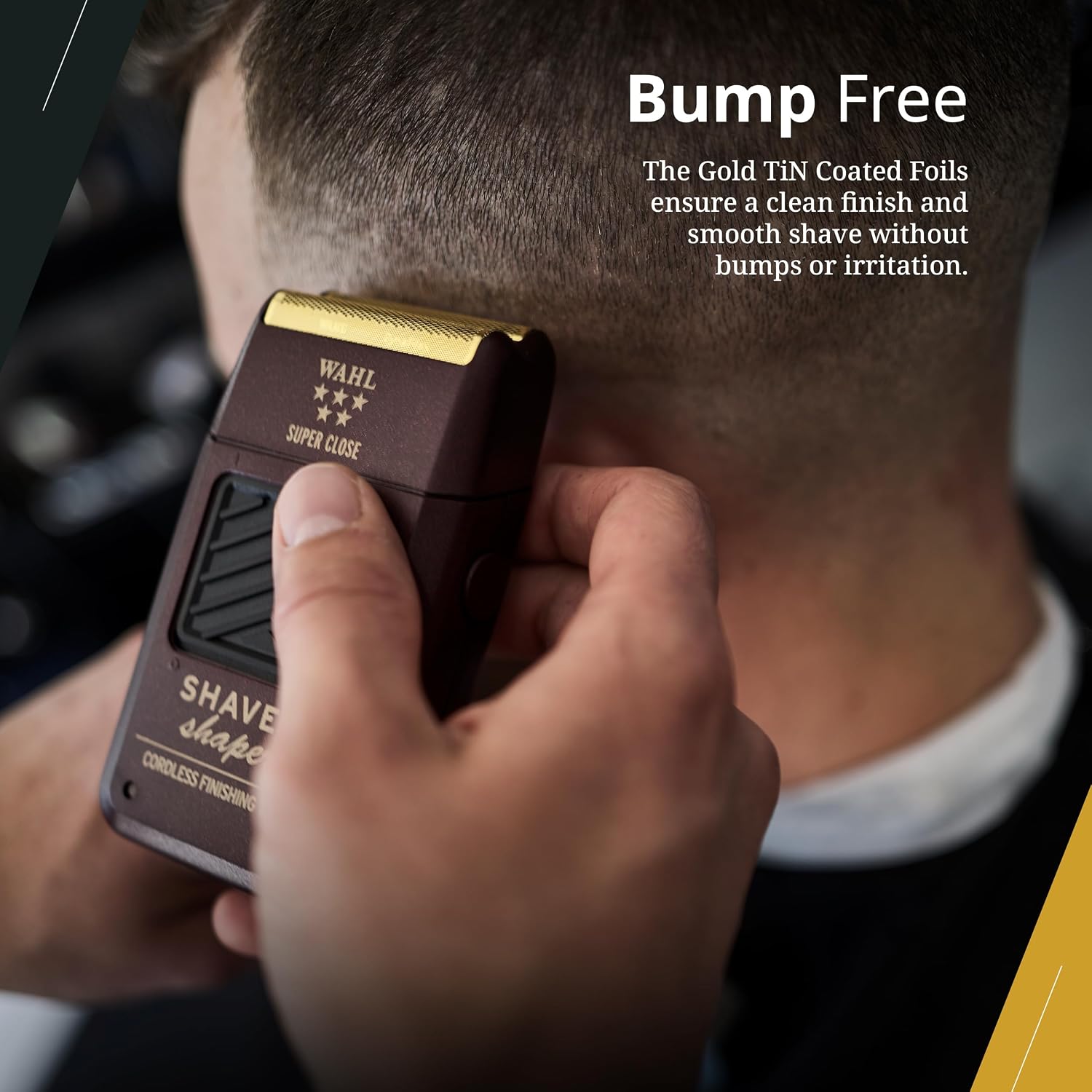 5 Star Shaver/Shaper Cord/Cordless Foil Shaver | Gold TiN Coated Foils for Bump-Free Ultra-Close Shaves on Face, Head
