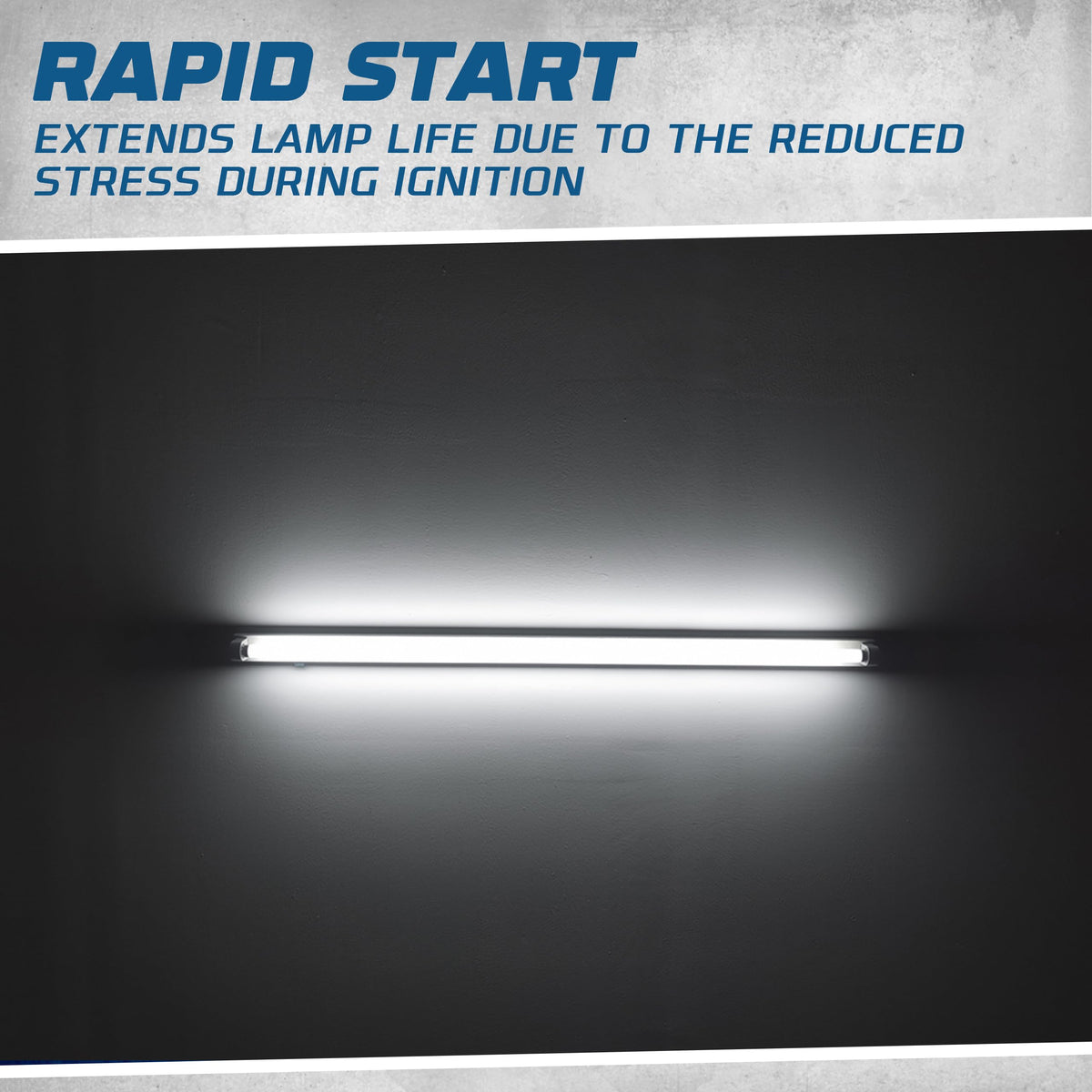 T8 Electronic Ballast, 120V, 1 Lamp,Rapid Start, 2 Pack UL Listed