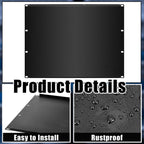 Blank Rack Mount Panel Spacer Metal Panel Black