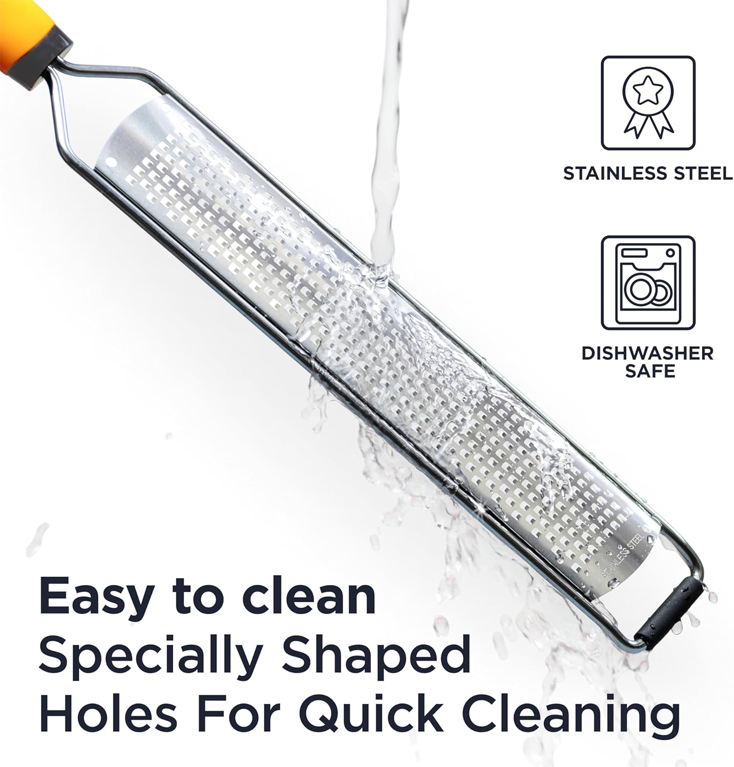 PRO Lemon Zester & Heavy Duty Cheese Grater & Vegetable Grater - Parmesan Cheese Lemon, Garlic, Nutmeg, Chocolate