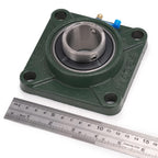 XIKE 2 Pcs UCF207-23 Bore 1-7/16" Pillow Block Square Flange Mounted Ball Bearings.