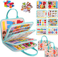 Toddler Busy Board Montessori Toys for Toddlers 1-3 Year Old Educational Activity Book Board Sensory Travel Toys Ages