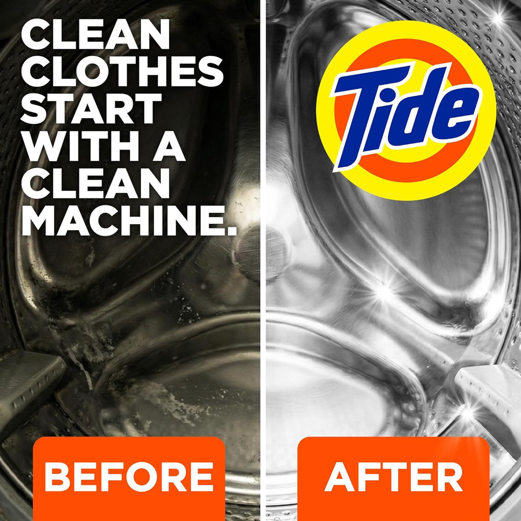 Washing Machine Cleaner by Tide, Washer Machine Cleaner with Oxi for Front and Top Loader Washer Machines, Deep