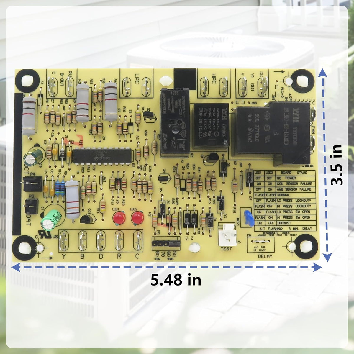 OEM Upgrade 47-21517-22 Compatible with Rheem Defrost Control Board
