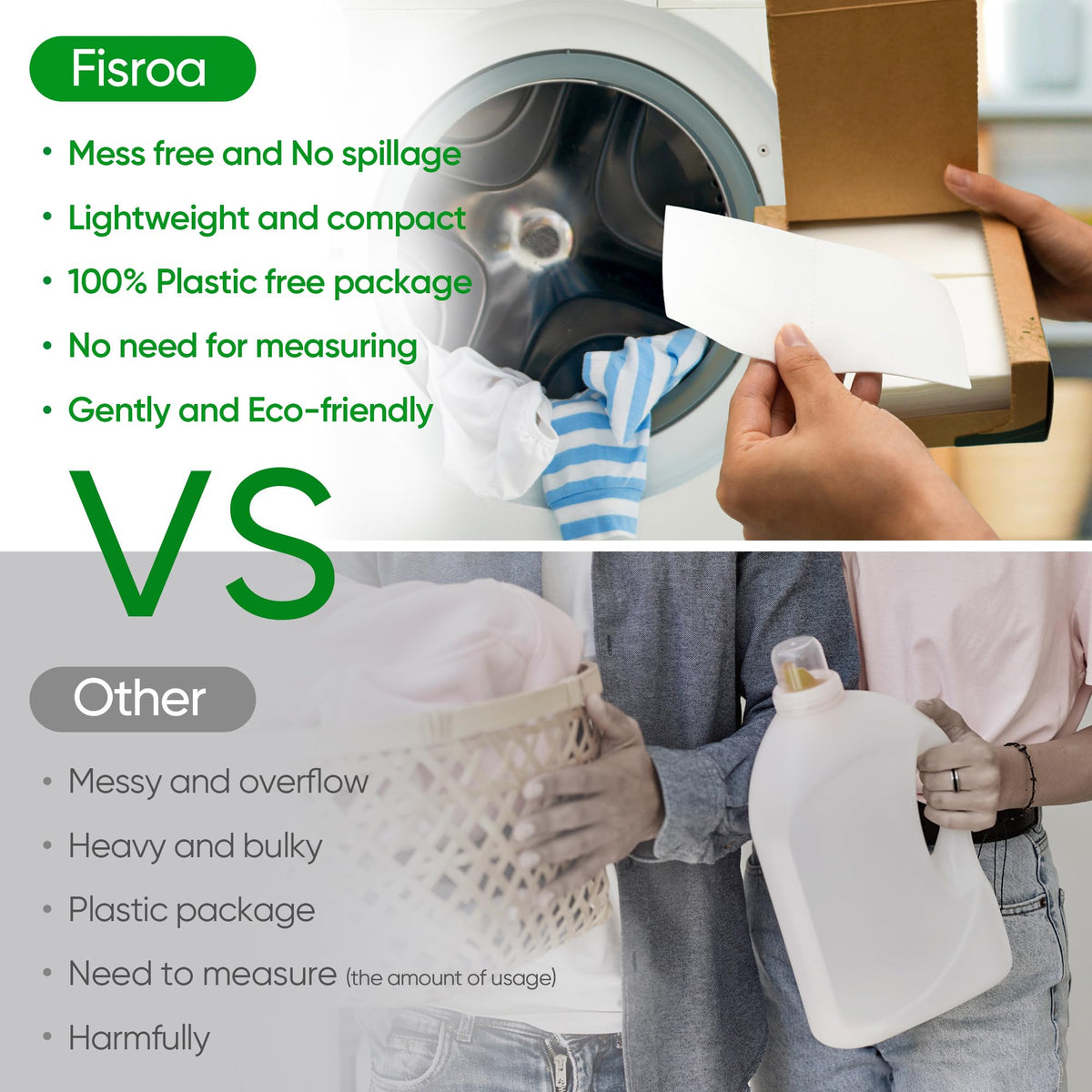 Laundry Detergent Sheets 300 Loads Travel Washer Strips, Fresh Linen