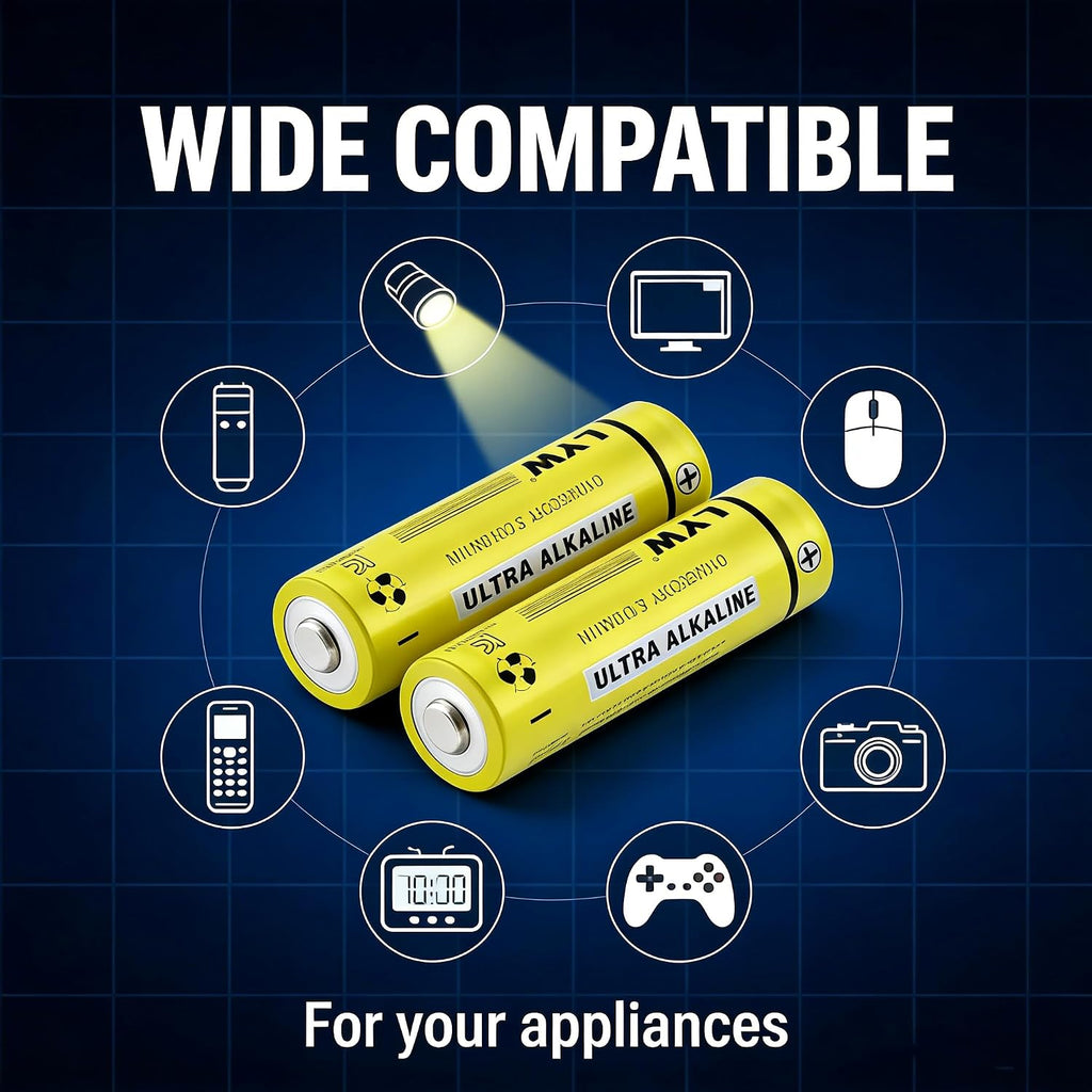Premium Grade 48 Pack Batteries AAA Size,Alkaline Triple A Batteries,Ultra Long-Lasting,Leakproof 1.5V Household