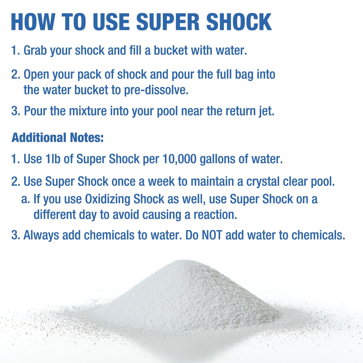 Super Pool Shock 12 x 1 Lb Bags
