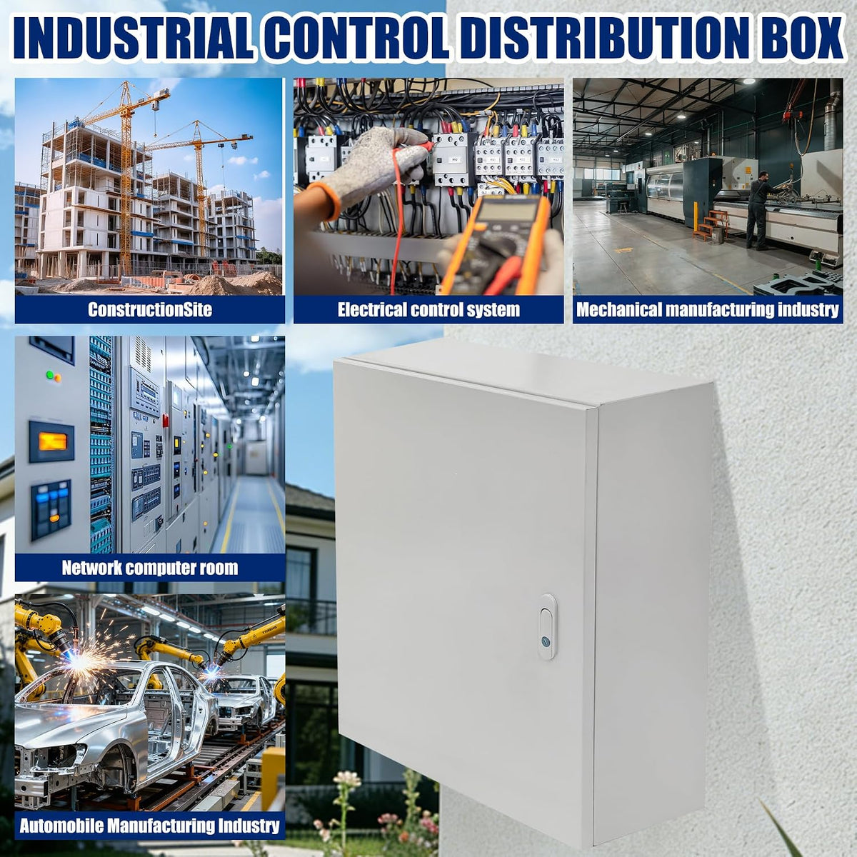 Electrical Enclosure 24" x 20" x 8" Steel Electrical Junction Box