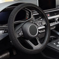 Elastic Stretch Steering Wheel Cover,Warm in Winter and Cool in Summer, Universal 15 inch, Microfiber Breathable Ice