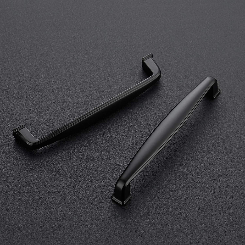 Matte Black Pulls Kitchen Cabinet Handles 5 Inch 25 Pack