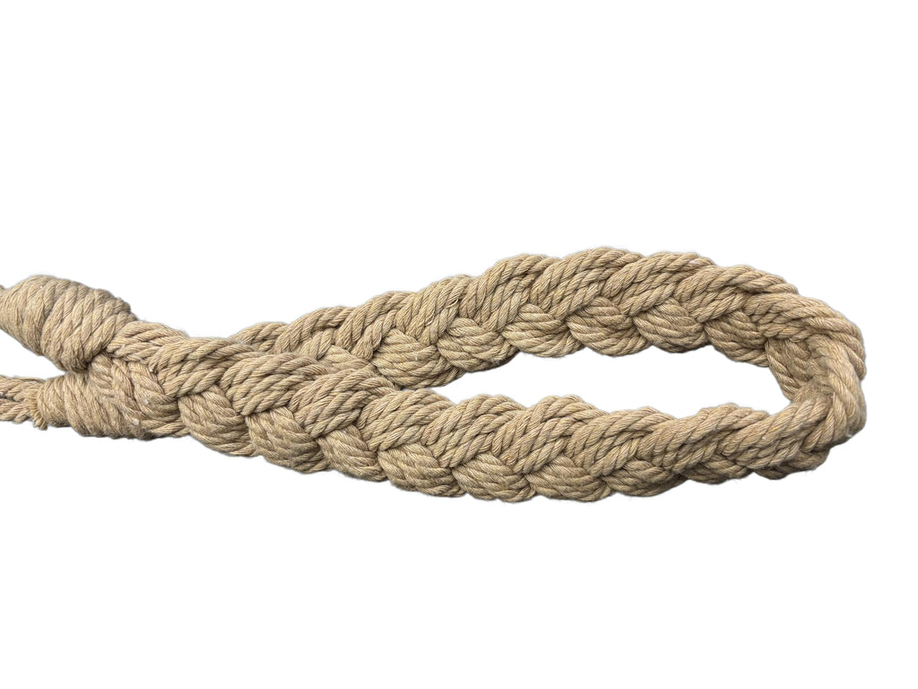Hand-Braided Cotton Curtain Tiebacks with Wall Hooks, Boho Window Curtain Tie Back Holdback, 25 inch Extra Long Rope