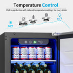 15 Inch Beverage Refrigerator,126 Cans Outdoor Refrigerator