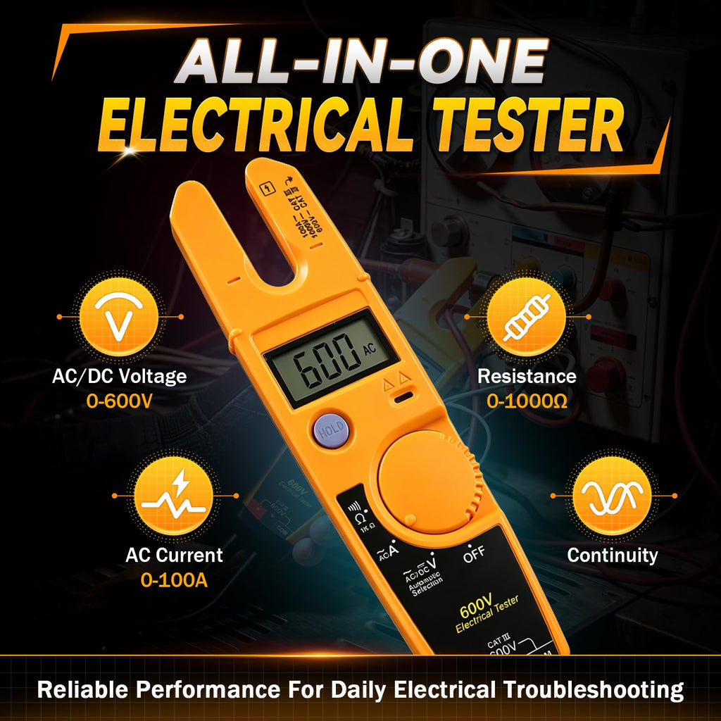 T5-600 Electrical Meter Compatible with Fluke Meter, 600V Electrical Tester
