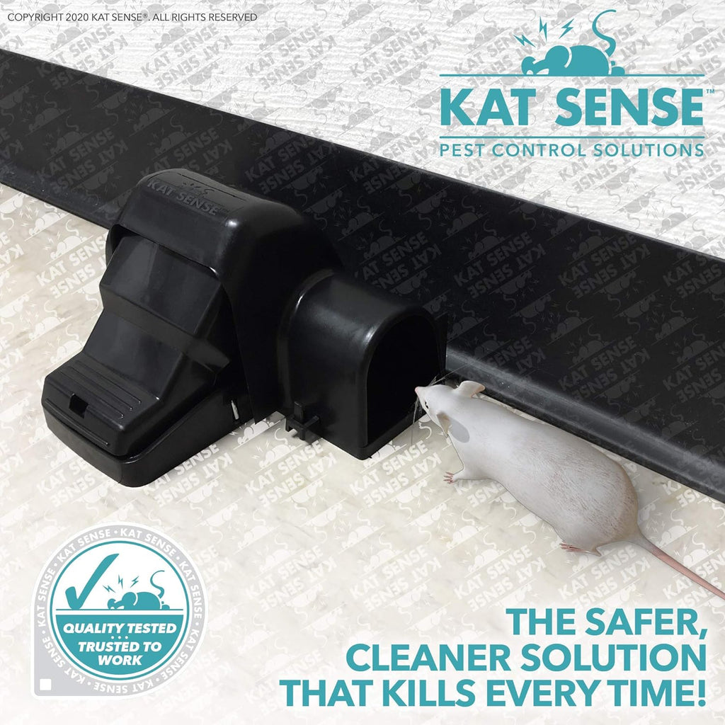Covered Rat Trap & Chipmunk Trap, Prevents Accidental Triggering with Tunnel Design, Quick Action Pest Control