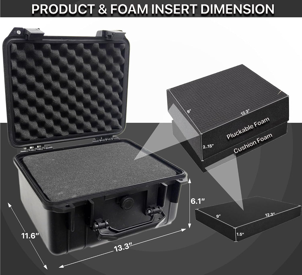 Tactical Hard Case WaterProof & Shock Proof With Custom Foam Insert