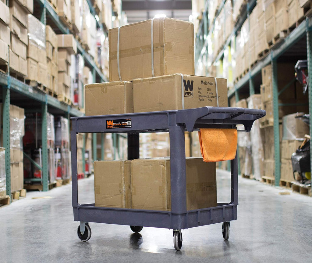 500-Pound Capacity 46 By 25.5-Inch Extra Wide Service Utility Cart