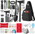 Survival Kit,360 Pcs Bug Out Bag with First Aid Kit.Camping Axe, Survival Shovel,Tools Ideal for Camping, Hiking
