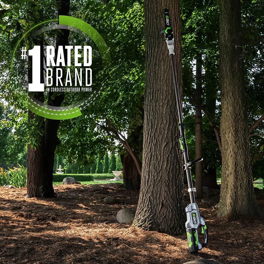 Pole Saw for Tree Trimming, Cordless Electric Pole Saw with Telescopic LED Cut Line Indicator, Includes 56V 2.5Ah