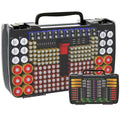 Battery Organizer Storage Case with Tester for 269 Batteries, Double Sides | Plastic, For AA AAA 4A C D Cell 9V 3V