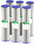 20 Micron 20-Inch Whole House Water Filter Cartridge, 6 Pack