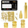 KADRICK 150PCS M4 Heat Set Inserts Kit,M4*(6/8/10mm)*5.5mm with Insert Tip
