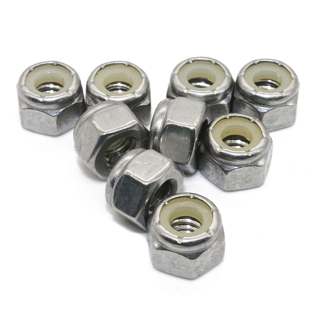 Fullerkreg 1/4-20 Nylon Insert Hex Lock Nuts, 50Pcs