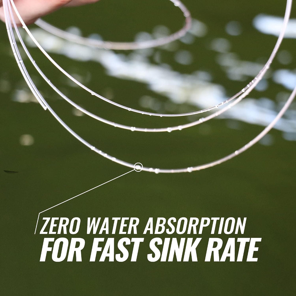 Beyond Fluorocarbon Leader Fishing Line - 100% Pure Fluorocarbon Leader Material - Highly Abrasion Reistant