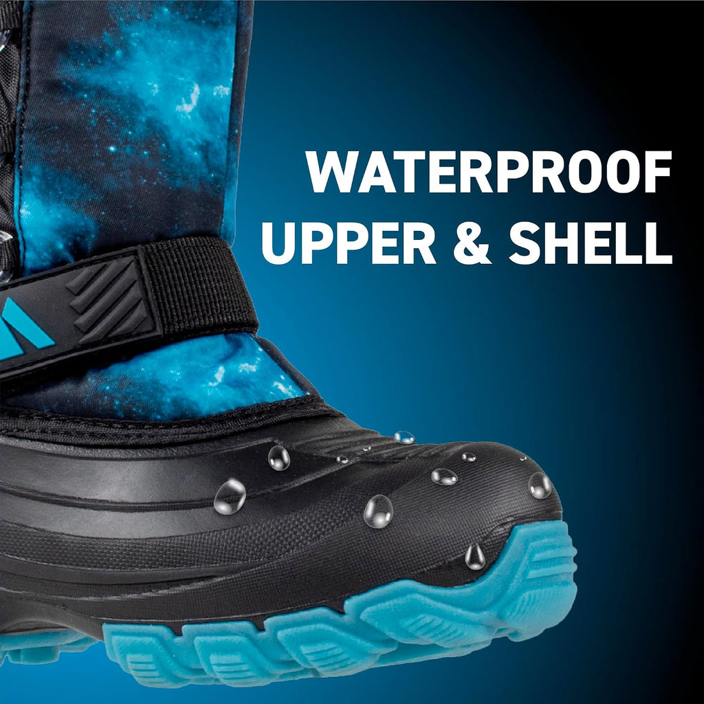 Absolute Thunder 3 Little Kid Light Up Snow Winter Boots, Warm, Insulated, Waterproof