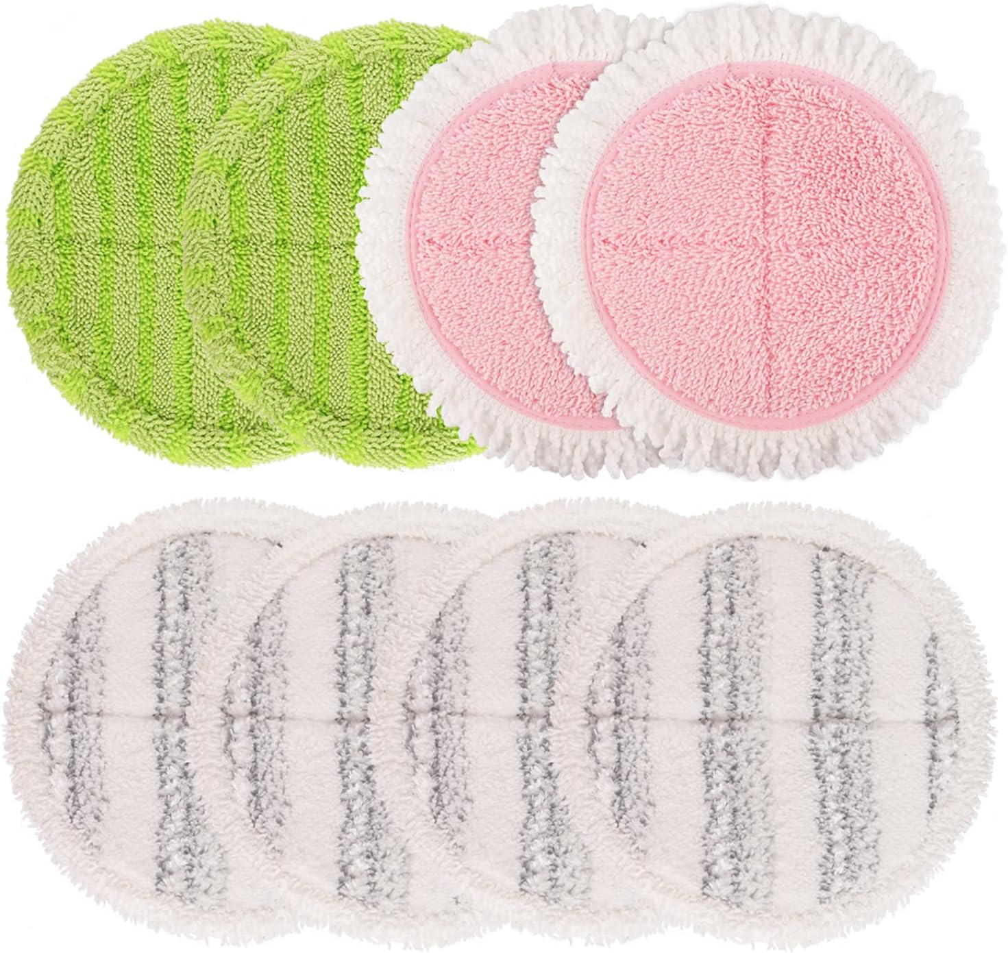 Electric Mop Pads, 6.3in Spin Mop Pads for Most Cordless Electric Spin Mop, Round Mop Replacement Pads for Floor