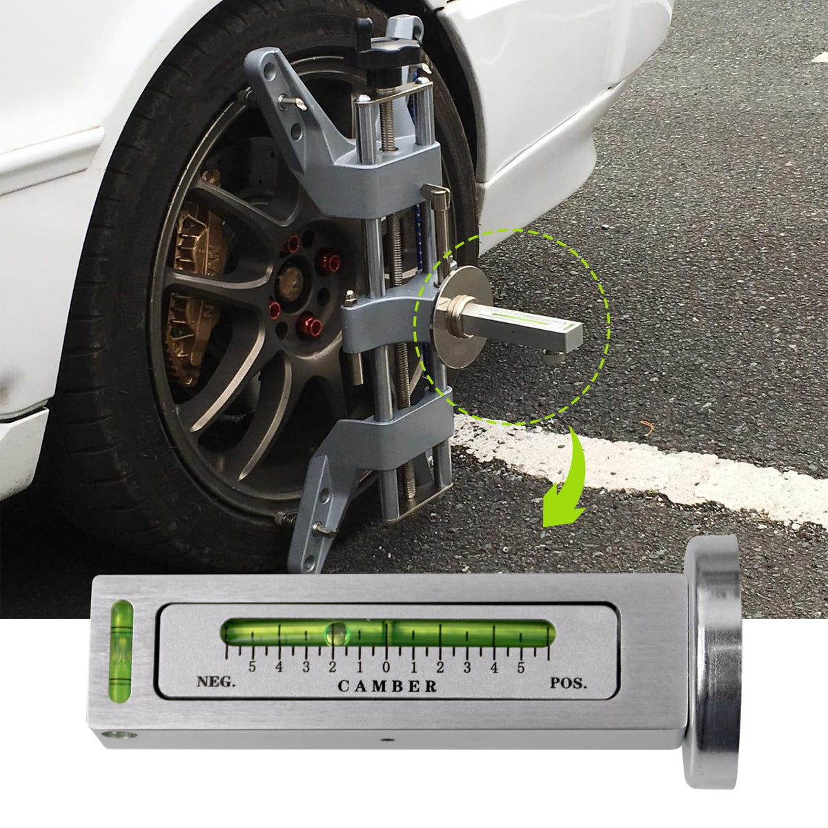 Camber Alignment Tool & Wheel Alignment Tool Fits 11-25" Rims