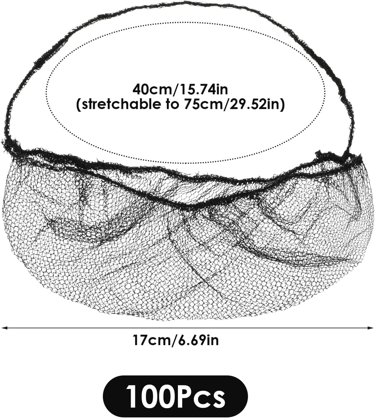 100 Pcs Beard Nets Food Service Beard Covers Beard Guards Black Comfortable Protective Beard Covers Beard Mask for