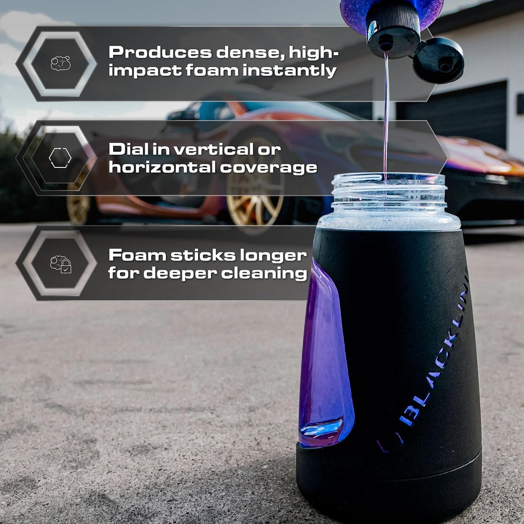 Ultra Foam Cannon, 1/4" Quick Connect, Heavy-Duty Thick Foam | Heavy-duty foam cannon lays thick, shaving-cream foam