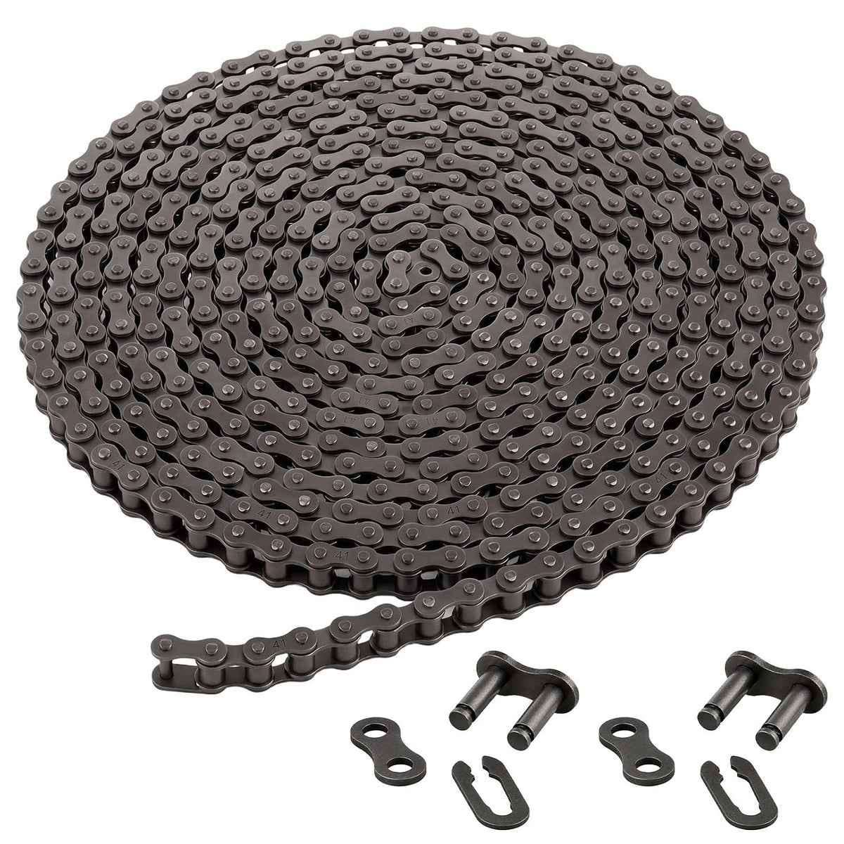 #41 Roller Chain for Gate Opener, 20 FT+2 Connecting Links-480 Link