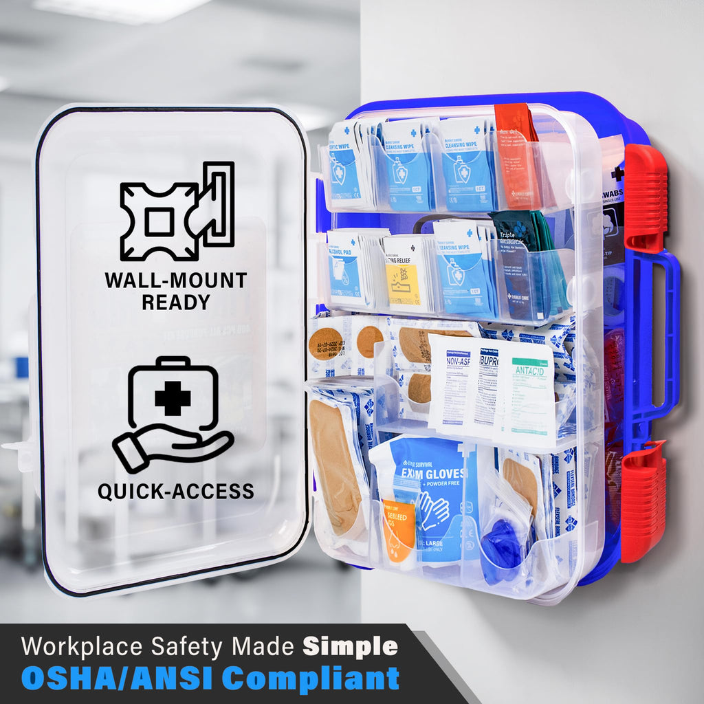 400 Pcs OSHA Compliant First Aid Kit