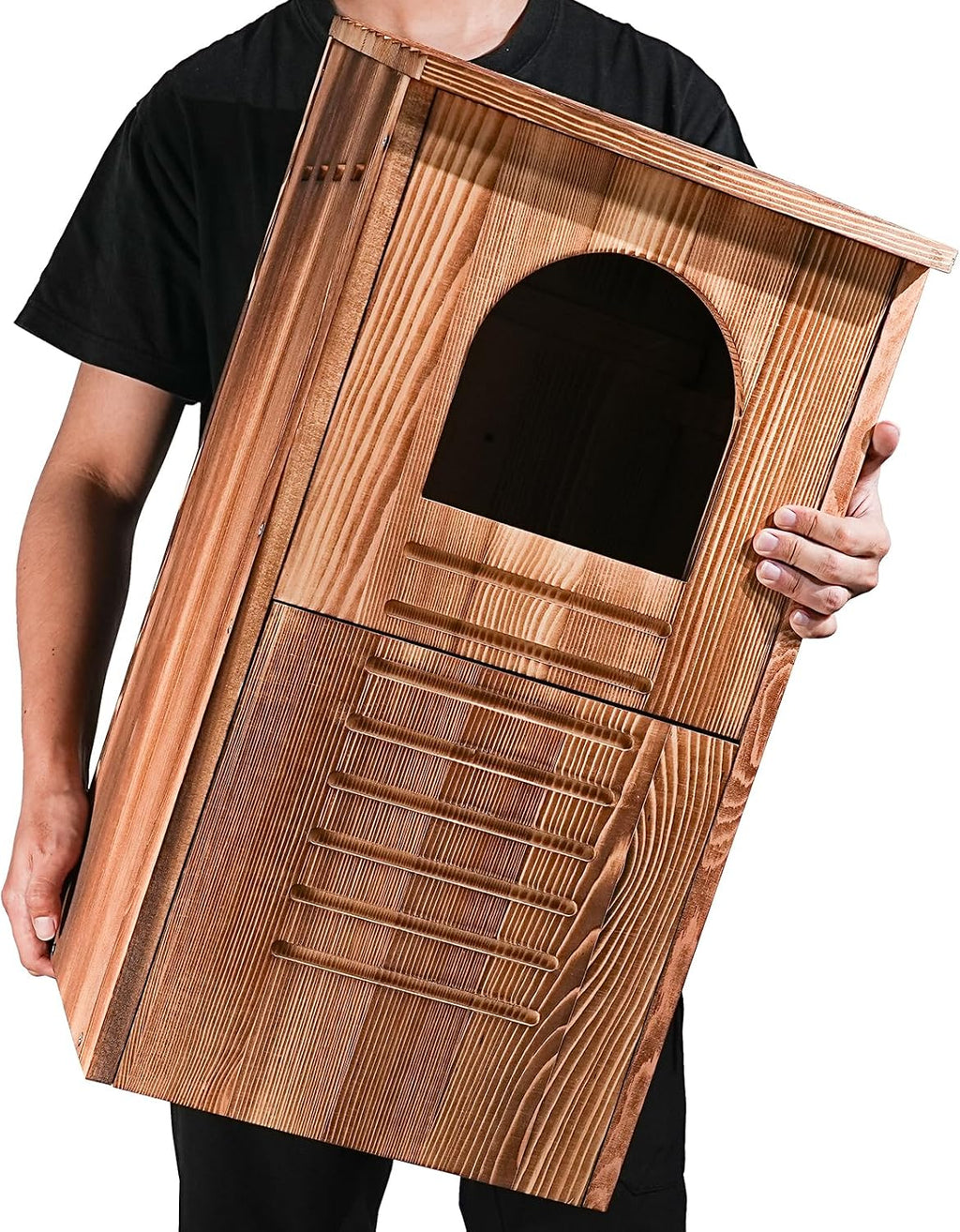 Barred Owl House, 25" Extra Large Owl Bird Box Handmade