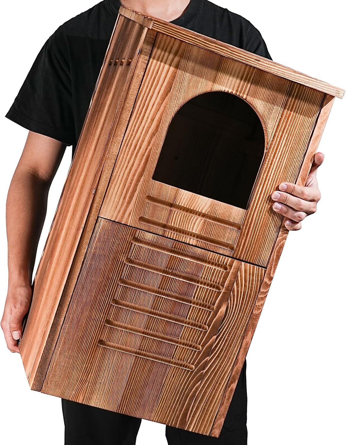 Barred Owl House, 25" Extra Large Owl Bird Box Handmade