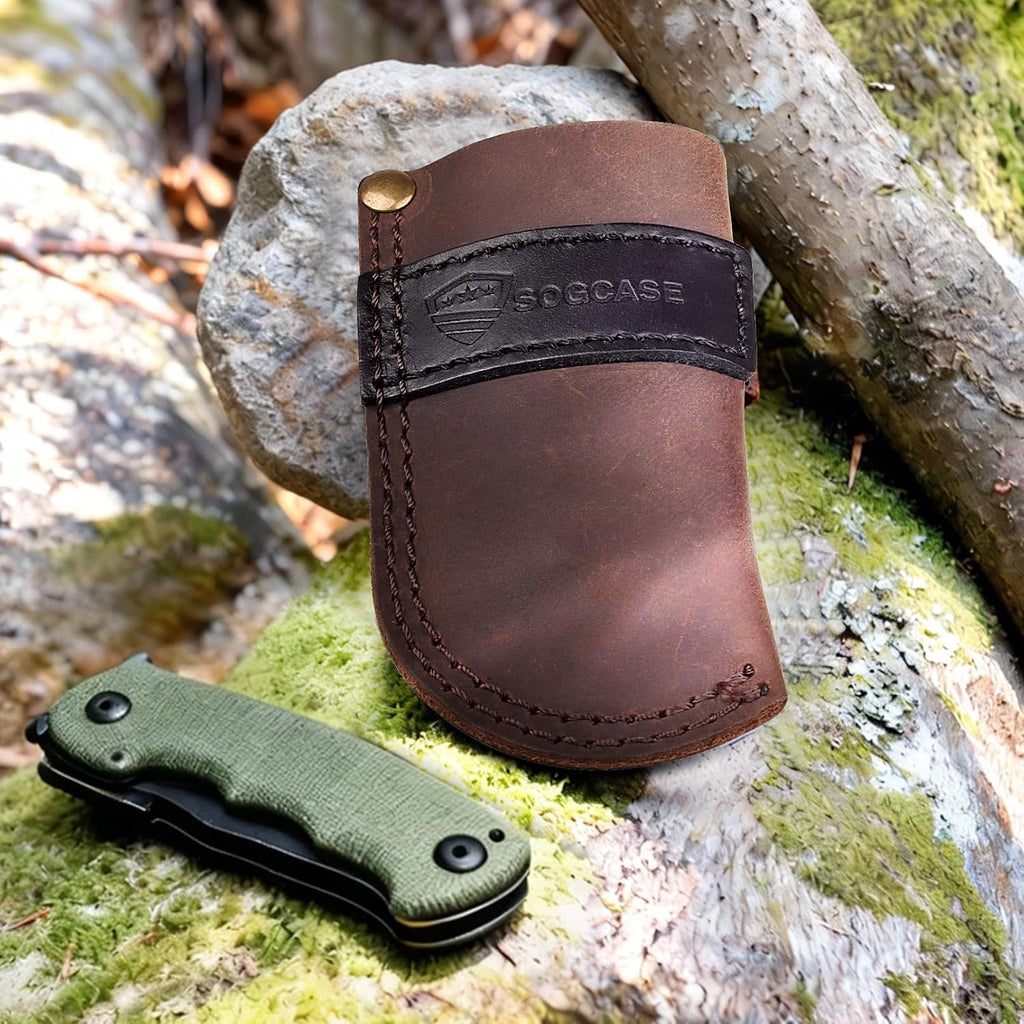 Leather Knife Sheath Belt Series - Durable, Well Made, Nice Leather, Easy and Quick Access to the Knife, Suitable for