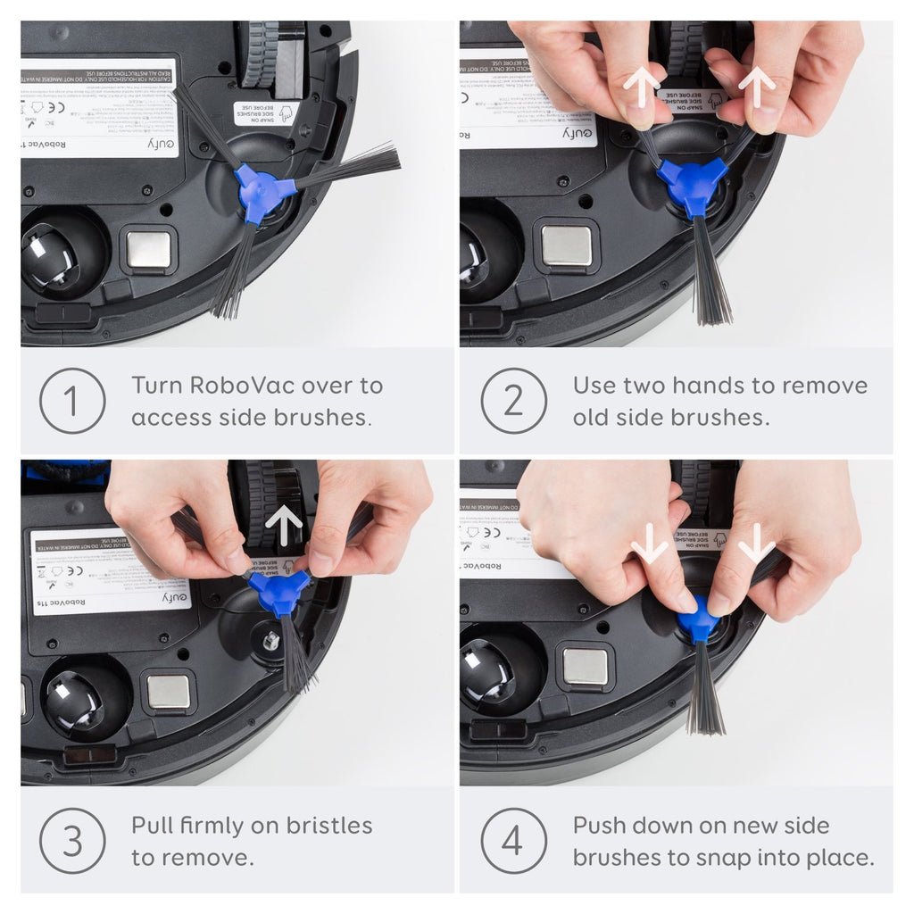 eufy Replacement Side Brush for 11S,11S MAX, G30 Hybrid, G30 Edge, G30
