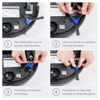 eufy Replacement Side Brush for 11S,11S MAX, G30 Hybrid, G30 Edge, G30