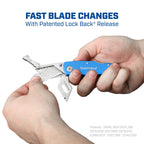 Utility Knife and Mini Box Cutter with Aluminum Handles