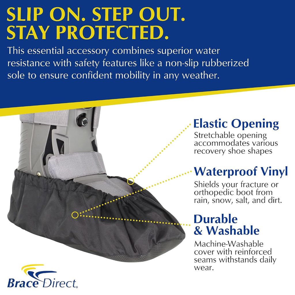Walking Boot Cover, Waterproof Rain Cover for Medical Boots