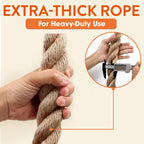 Jute Rope 1-3/16 Inch x 49 ft Extra Thick Decorative Rope