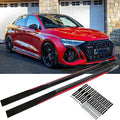 2PCS Universal Car Side Skirts, 86.6" Side Skirts Splitter Lip