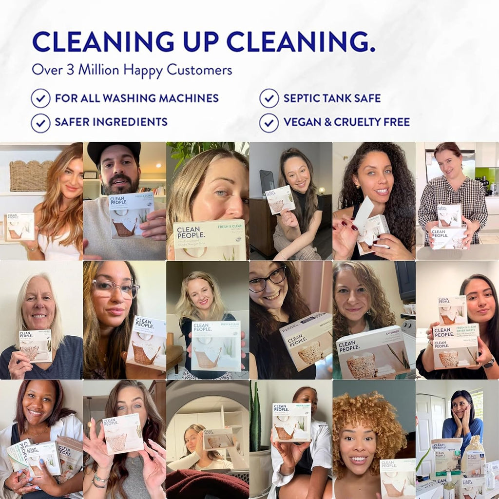 Fragrance Free Laundry Detergent Sheets - Laundry Soap - Ultra Concentrated, Recyclable Packaging, Stain Fighting