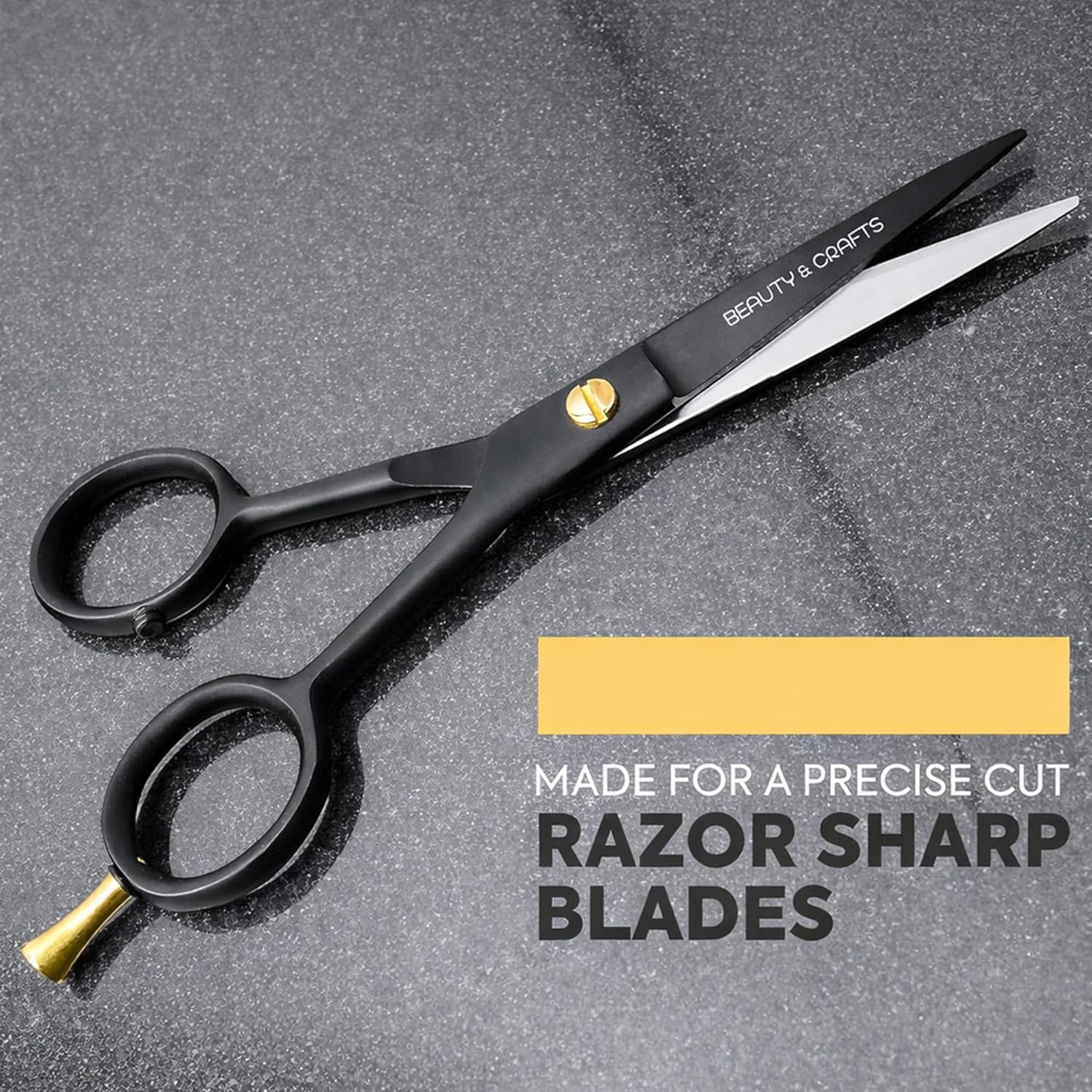 5” Professional Beard & Mustache Scissors for Men | German Stainless Steel Beard Trimming Shears with 2 Mustache