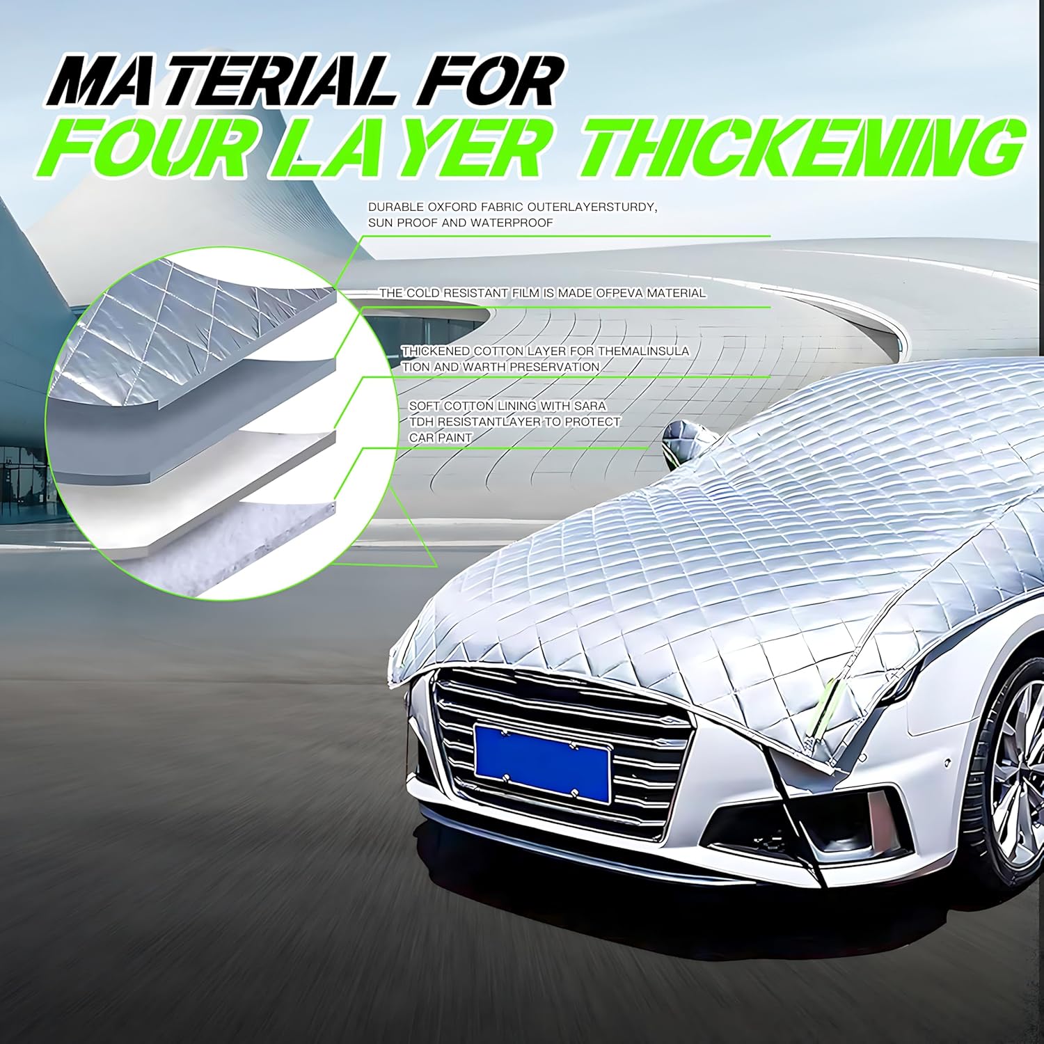 Hail Protector Car Cover Padded Blanket Custom Fit for Mercedes Benz E-Class Sedan E300 E350 E450/E43 E53 E63 AMG