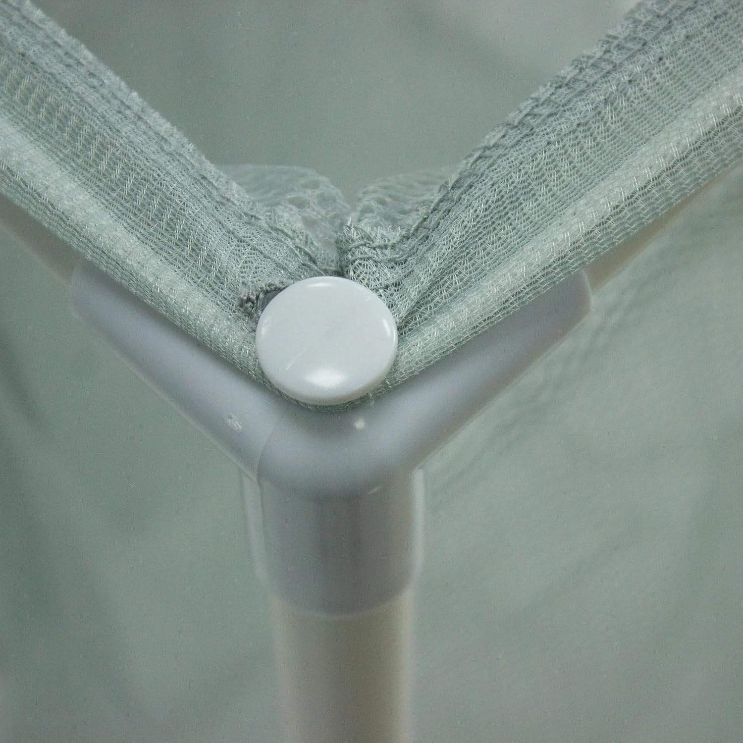 3-Bag Mesh Rolling Laundry Sorter Cart (Soft Silver), Easy Roll Casters, Space-Saving & Durable, Perfect for Bedroom