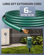Outdoor Power Stake Timer, Mechanical Strip Timer with 6ft Cord