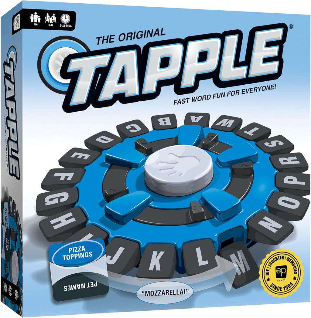 The Original TAPPLE, The Fast-Paced Family Board Game,Choose a Category & Race Against The Timer to be The Last