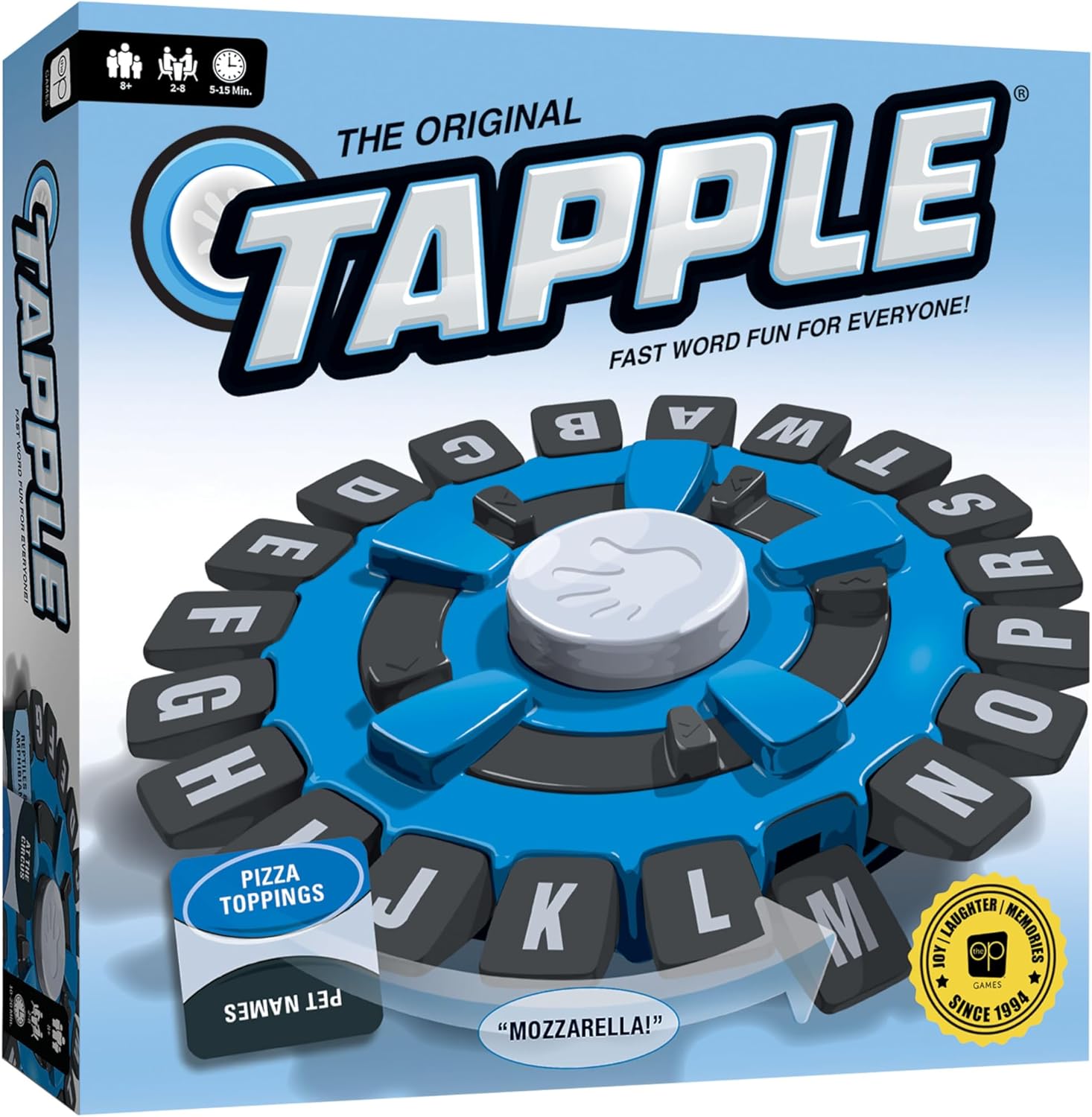 The Original TAPPLE, The Fast-Paced Family Board Game,Choose a Category & Race Against The Timer to be The Last